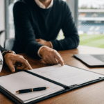 Football transfer window explained with player signing and club deal concept