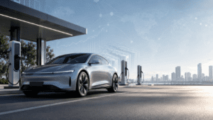 Electric vehicle market trends in 2026 with EV charging and battery growth