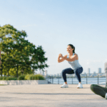 Exercise routine showing walking, strength training and cardio fitness