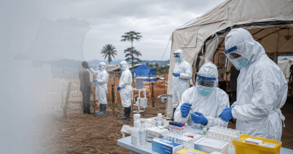 Health workers responding to the 2026 Ebola outbreak in the Democratic Republic of the Congo