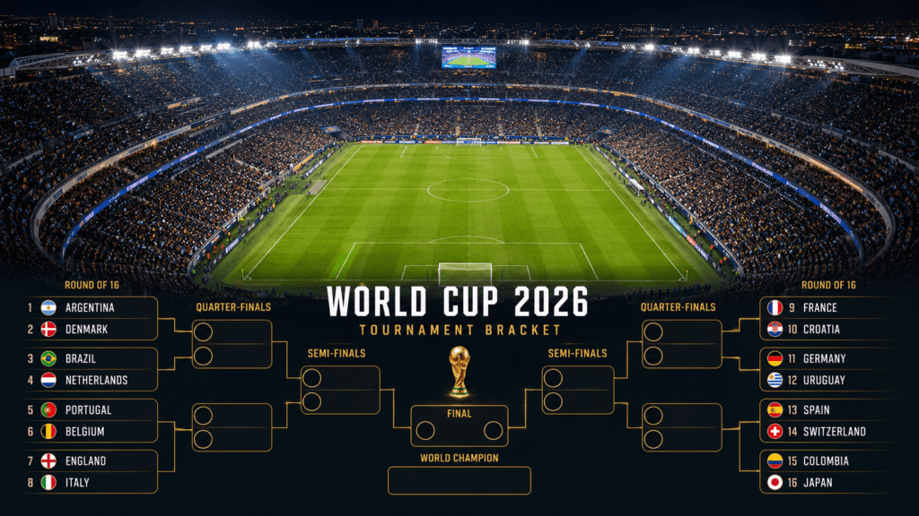 FIFA World Cup 2026 bracket, standings and Round of 32 fixtures