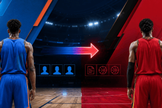 Oklahoma City Thunder and Atlanta Hawks trade graphic for Aaron Wiggins move