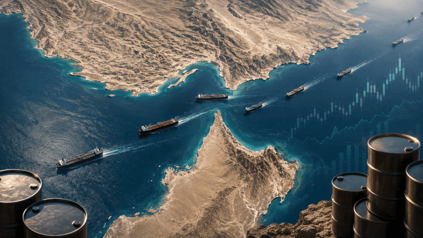 Strait of Hormuz oil shipping route between Iran and Oman