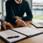 Football transfer window explained with player signing and club deal concept