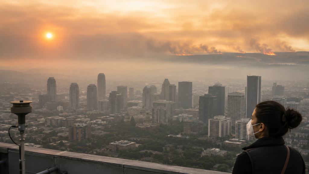 U.S. Air Quality Index categories from good to hazardous