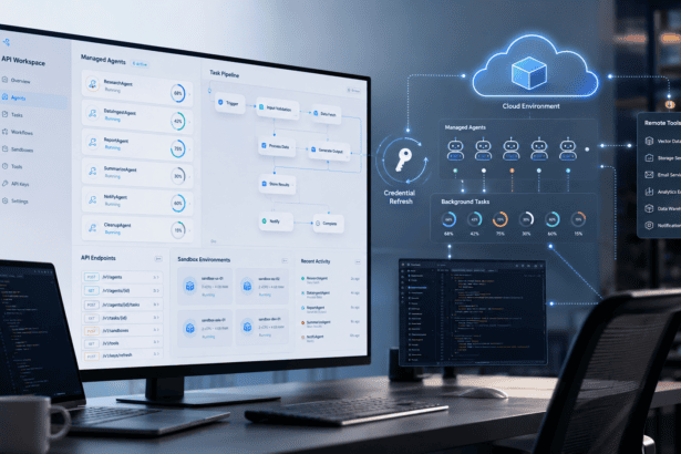 Google Gemini API managed agents showing background AI tasks and developer tools