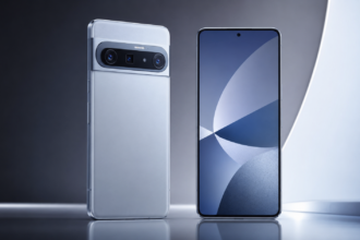 Google Pixel 11 smartphone displayed ahead of its August 2026 launch
