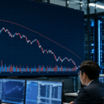 Financial analysts monitor a sharp IBM stock decline after preliminary Q2 results