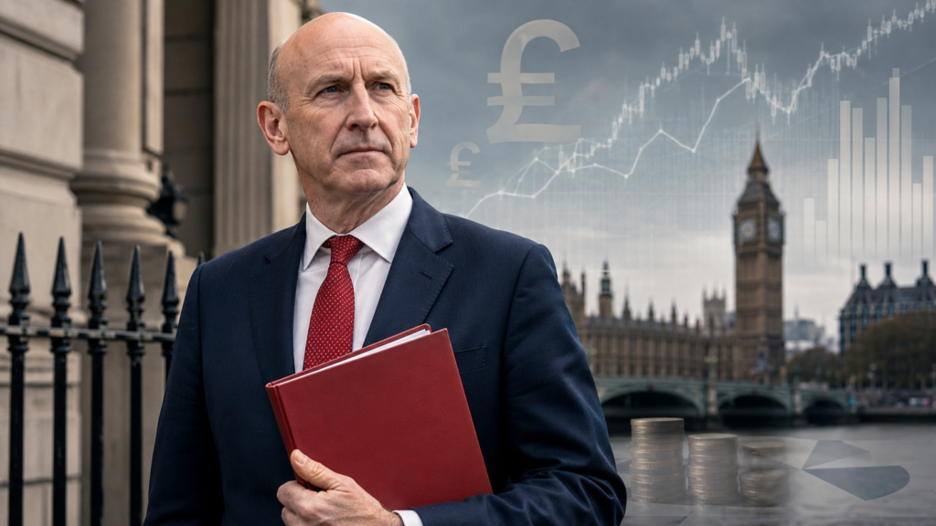 John Healey speaking after being appointed UK Chancellor under Prime Minister Andy Burnham in 2026.