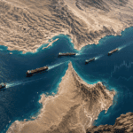 Strait of Hormuz oil shipping route between Iran and Oman