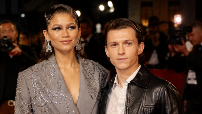 Zendaya and Tom Holland attending a public event together