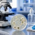 Illustration representing Candida auris symptoms and infection risks